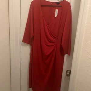 NEW! Beautiful red dress from lands end. Purchased for an event and never worn!